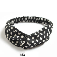 Women's Satin elastic cross headband geranium European and American hair accessories