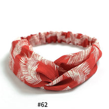 Women's Satin elastic cross headband geranium European and American hair accessories