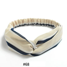 Women's Satin elastic cross headband geranium European and American hair accessories