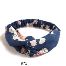 Women's Satin elastic cross headband geranium European and American hair accessories