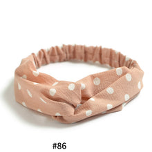Women's Satin elastic cross headband geranium European and American hair accessories