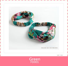 Women's Satin elastic cross headband geranium European and American hair accessories