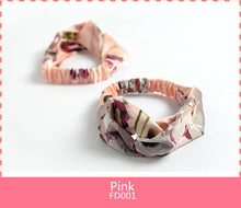 Women's Satin elastic cross headband geranium European and American hair accessories