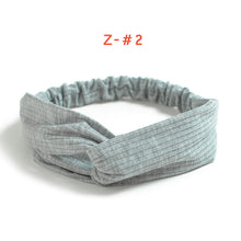 Women's Satin elastic cross headband geranium European and American hair accessories