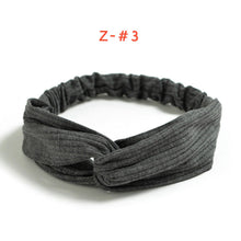 Women's Satin elastic cross headband geranium European and American hair accessories