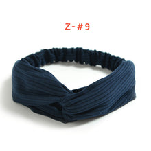 Women's Satin elastic cross headband geranium European and American hair accessories